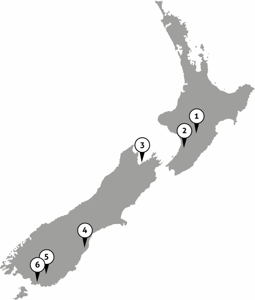 Alliance Group NZ Processing Plants map